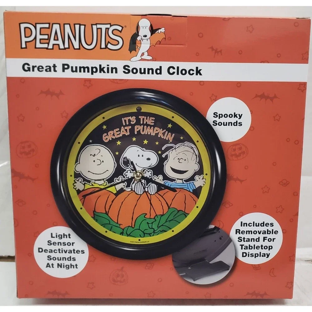 Round Plastic Spooky Sound Wall Clock (8